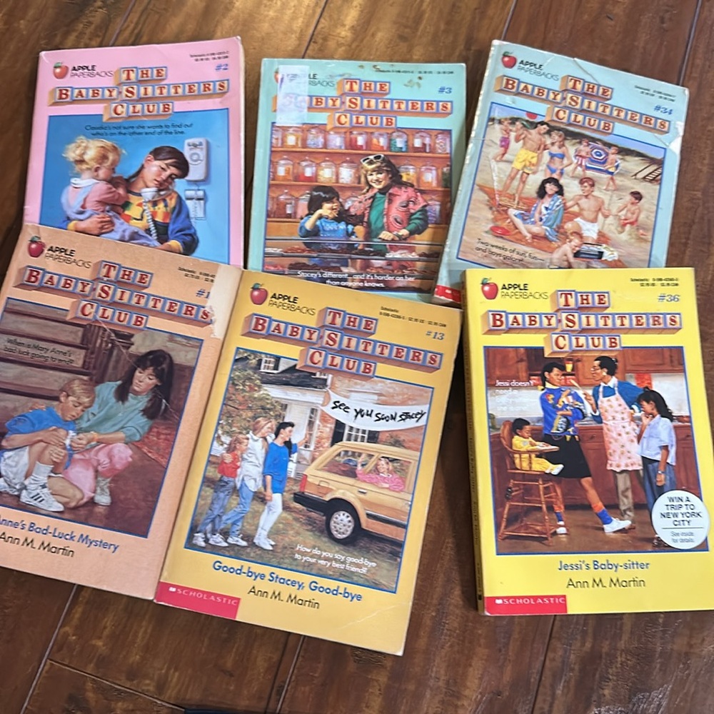 Original The Babysitters Club paperback‎ books 2 3 13 17 34 36